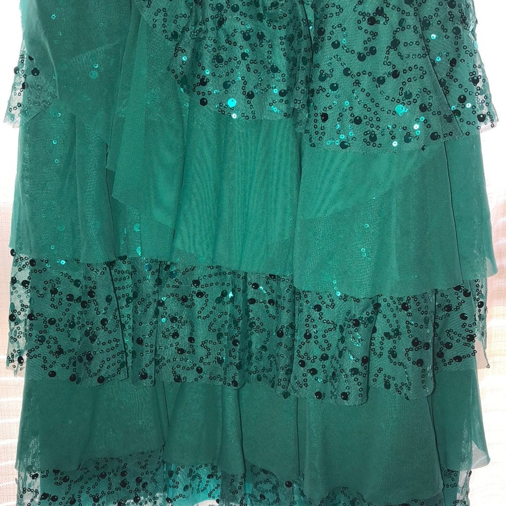 A Dance recital dress. Beautiful with sequins.